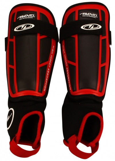 Scheenbeschermers Pro-Style Soft rood/zwart maat S