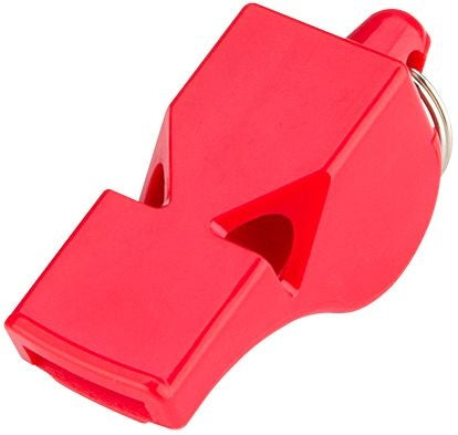scheidsrechtersfluit zonder bal rood