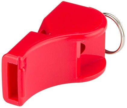 scheidsrechtersfluit zonder bal rood