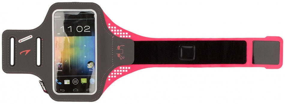 smartphone sportarmband lichtgewicht grijs/roze/zilver
