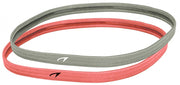 Sporthaarband Elastiek 10 mm 2 Stuks grijs/roze
