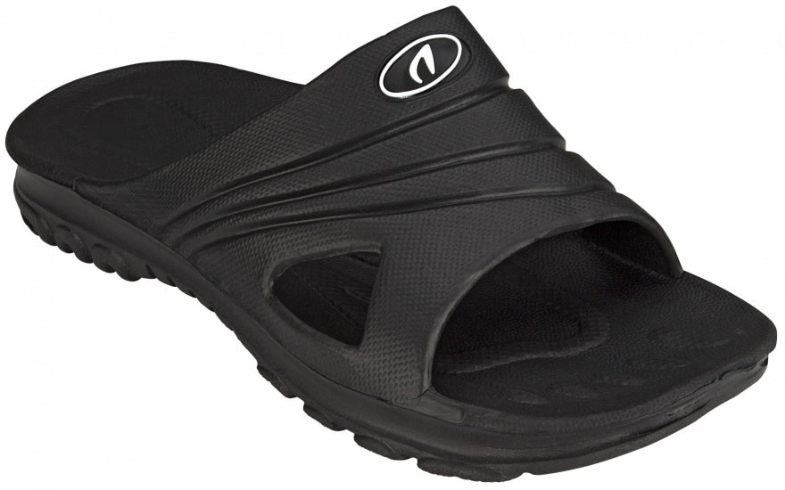 Badslippers unisex zwart maat 40