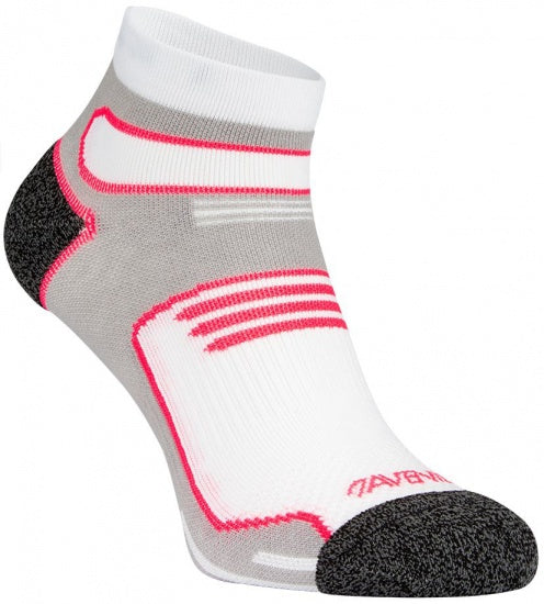 Enkelsokken dames 2-pack wit/roze maat 35/38
