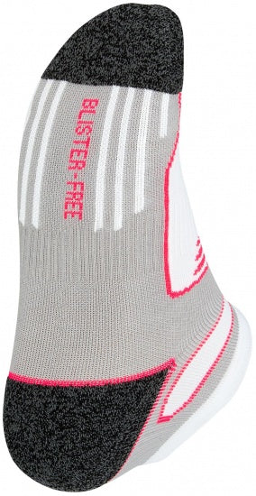 Enkelsokken dames 2-pack wit/roze maat 35/38