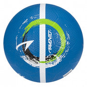 Straatvoetbal Maat 5 blauw/wit/zwart/fluorgroen