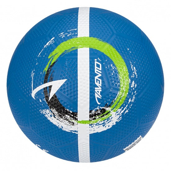 Straatvoetbal Maat 5 blauw/wit/zwart/fluorgroen