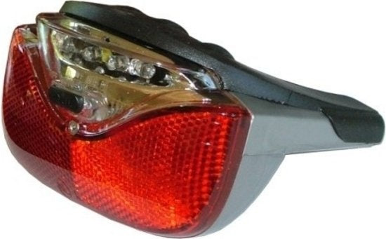 achterlicht Gazelle Powervision led batterijen grijs/zwart