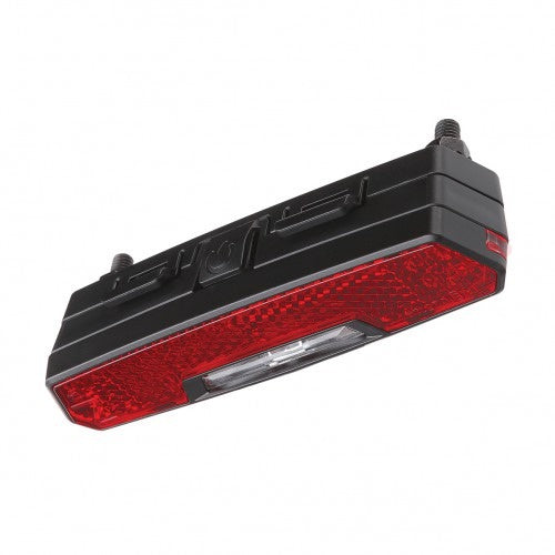 achterlicht Juno Battery 80 mm led zwart/rood