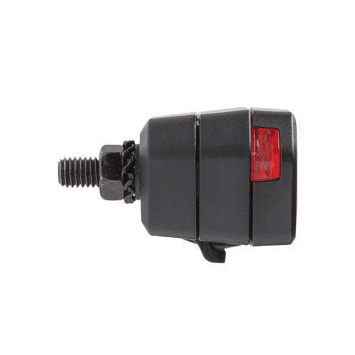 achterlicht Juno Battery 80 mm led zwart/rood