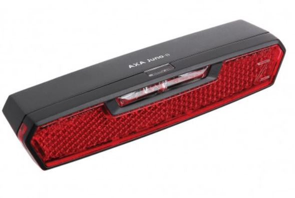 achterlicht Juno Battery Automatic 80 mm led zwart/rood