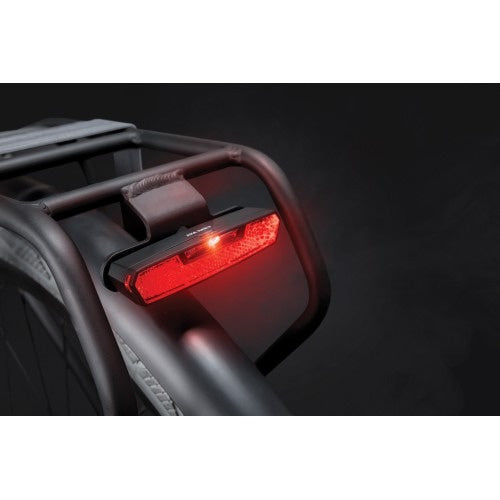 achterlicht Juno Battery Automatic 80 mm led zwart/rood