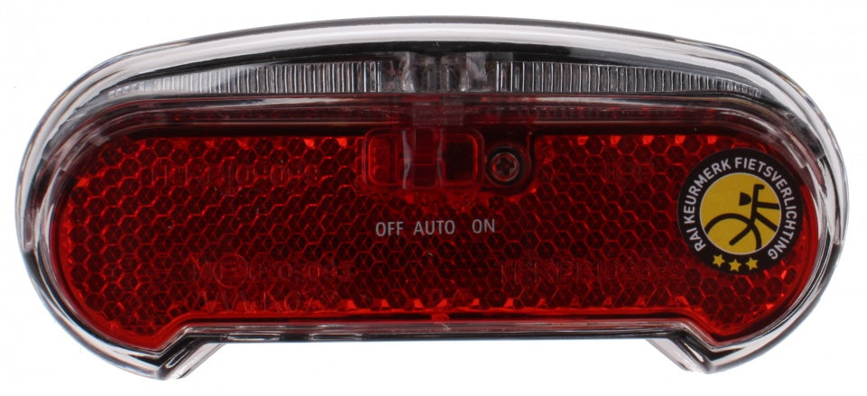 achterlicht Riff batterij led zwart/rood