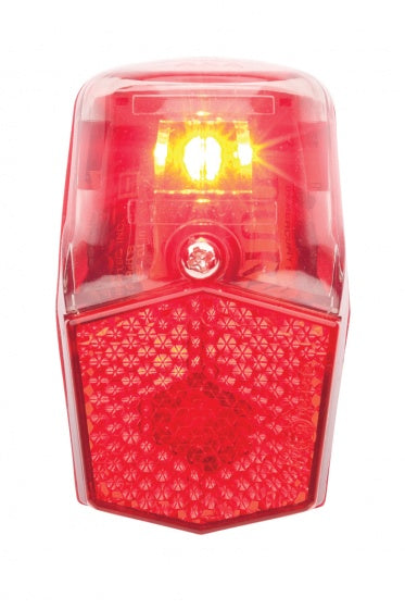 Achterlicht Run Compact batterij LED 62 x 37 mm rood