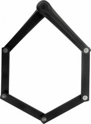 vouwslot Fold pro 100 cm met houder zwart