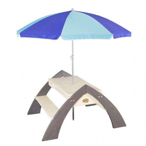Delta zand- & waterpicknicktafel met parasol 119 cm