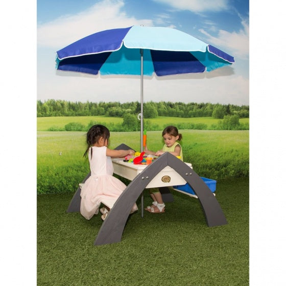 Delta zand- & waterpicknicktafel met parasol 119 cm
