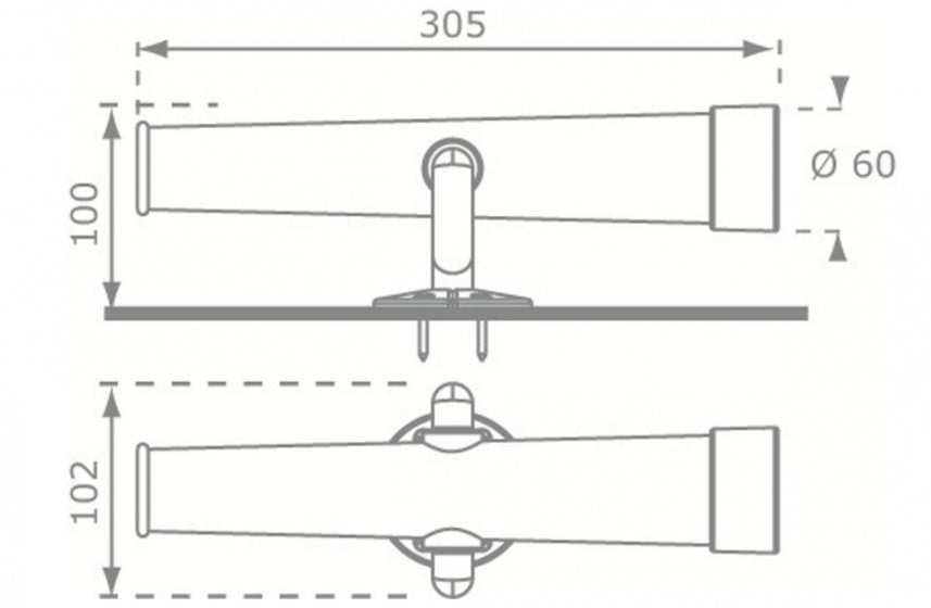telescoop voor speeltoren groen 30 cm