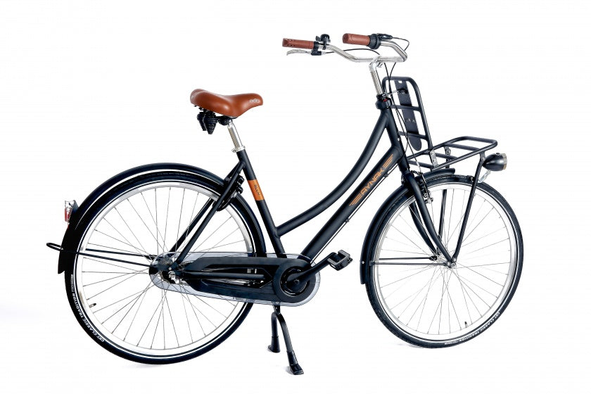 Elly transportfiets 28 Inch 53 cm Dames 3V Terugtraprem Zwart