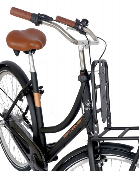 Elly transportfiets 28 Inch 53 cm Dames 3V Terugtraprem Zwart