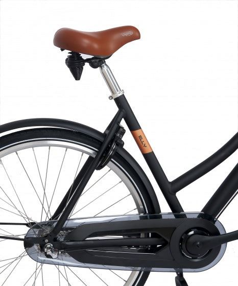 Elly transportfiets 28 Inch 53 cm Dames 3V Terugtraprem Zwart