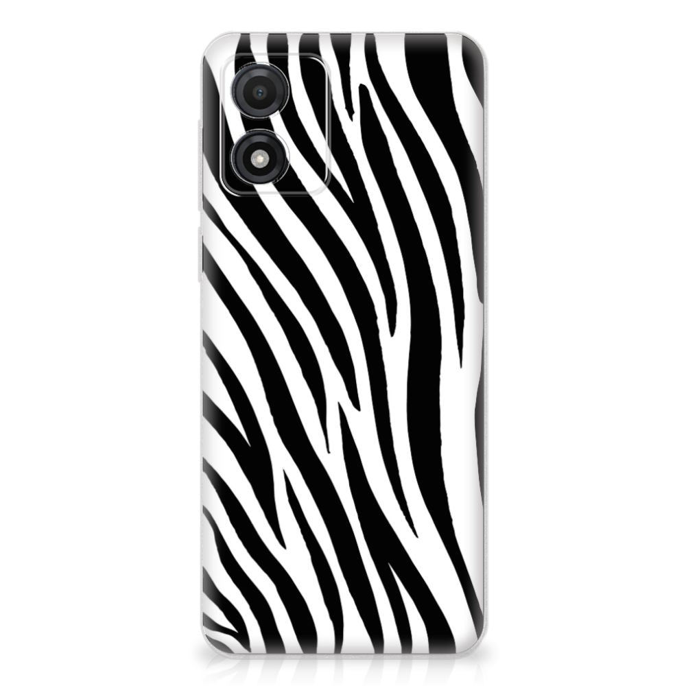 Motorola Moto E13 | TPU Hoesje | Zebra
