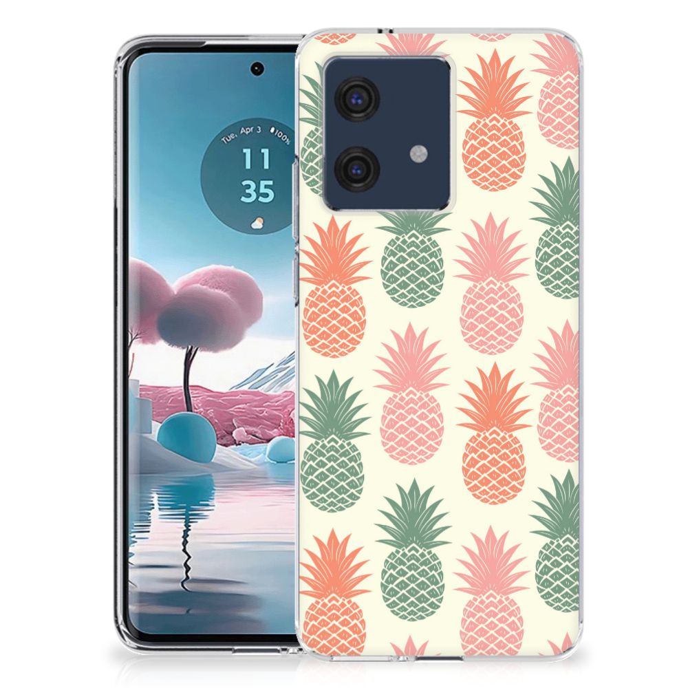 Motorola Edge 40 Neo | Siliconen Case | Ananas