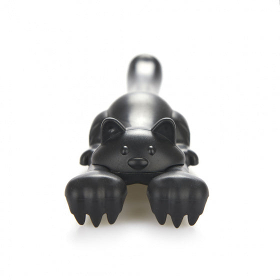rugkrabber Curious Cat 22 cm ABS zwart