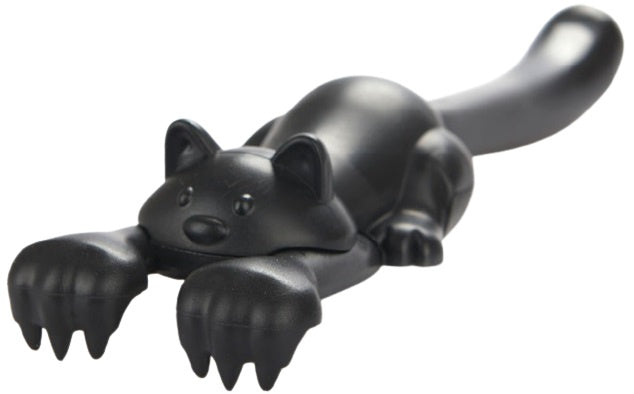 rugkrabber Curious Cat 22 cm ABS zwart
