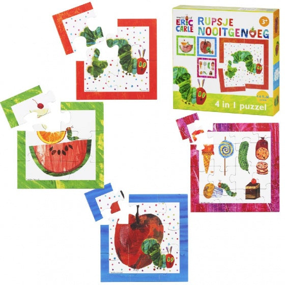legpuzzel Rupsje Nooitgenoeg 4-in-1 junior karton