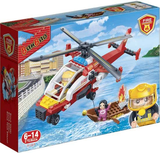 bouwpakket Brandweer Fire Chopper 191-delig