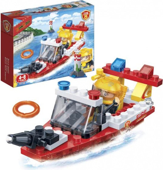 bouwpakket Brandweer Rescue Boat 62-delig