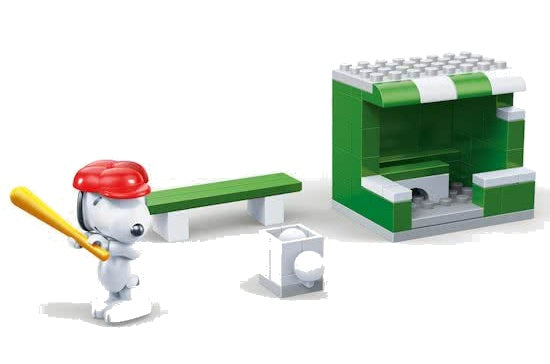 bouwpakket Snoopy honkbalveld 48-delig