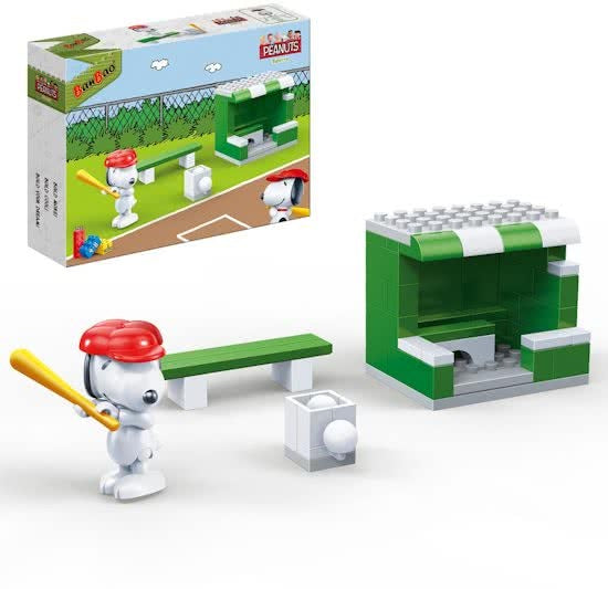 bouwpakket Snoopy honkbalveld 48-delig