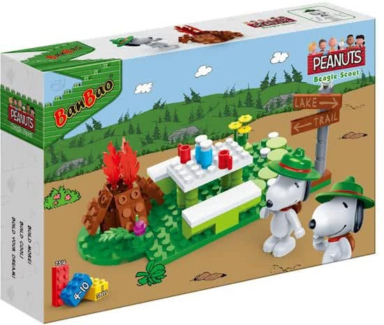 bouwpakket Snoopy picknick 81-delig