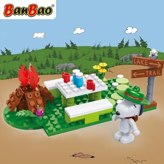 bouwpakket Snoopy picknick 81-delig
