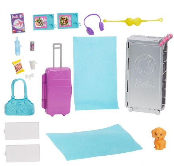 Travel vliegtuig meisjes roze 56 cm