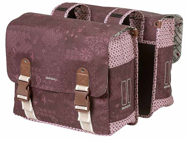 dubbele fietstas Boheme 35 liter polyester rood