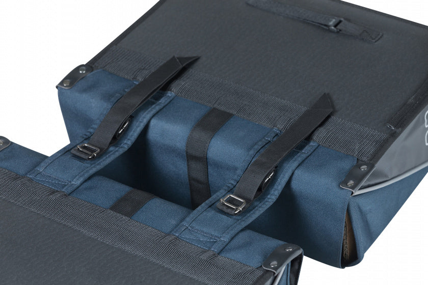 dubbele fietstas Forte 35 liter blauw - 17778