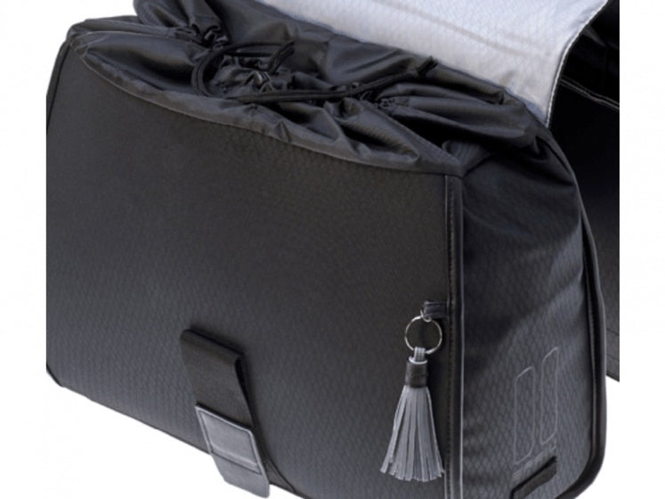 dubbele fietstas Noir 38 liter zwart - 17663