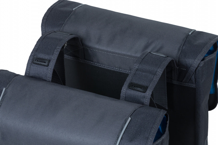 dubbele fietstas Sport Design 32 liter antraciet - 17743
