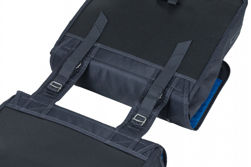 dubbele fietstas Sport Design 32 liter antraciet - 17743