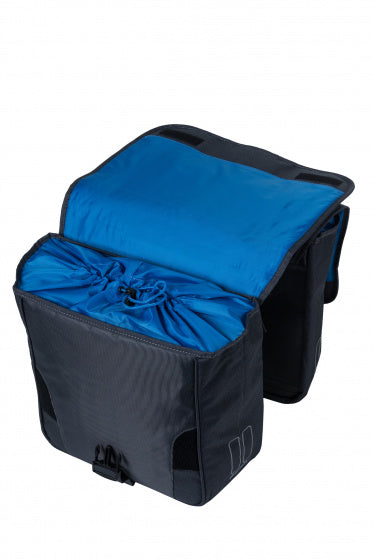 dubbele fietstas Sport Design 32 liter antraciet - 17743
