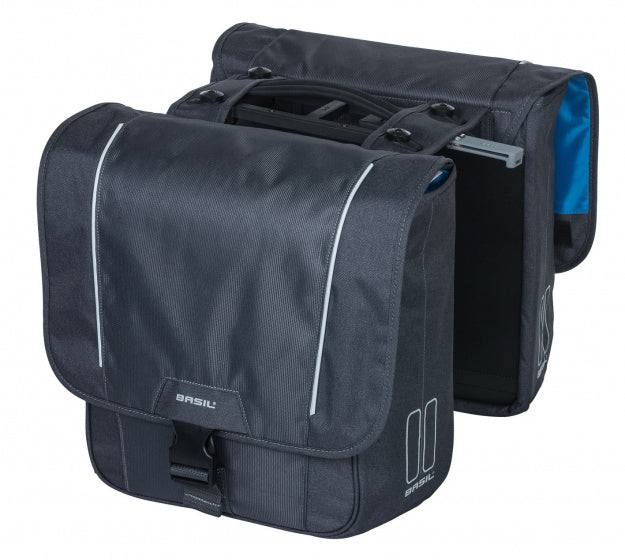 dubbele fietstas Sport Design MIK 32 liter antraciet 17788