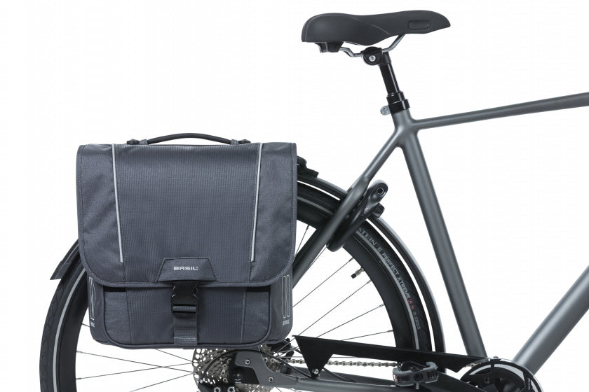 dubbele fietstas Sport Design MIK 32 liter antraciet 17788