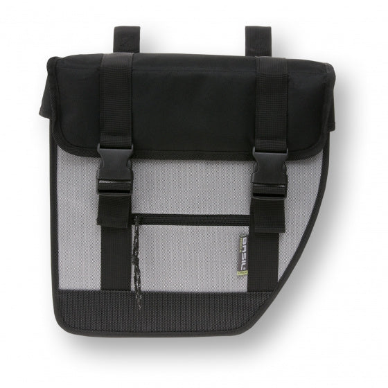 dubbele fietstas Tour xl 40 liter zwart/zilver - 17081
