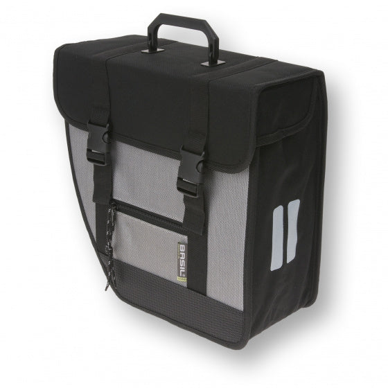 enkele fietstas Tour links 17 liter zwart/grijs - 17305