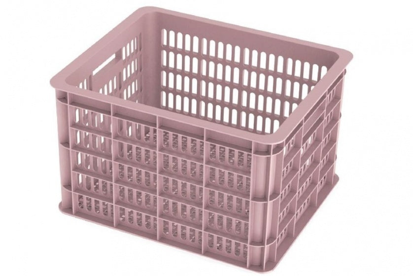 fietskrat kunststof 33 liter roze - 21065