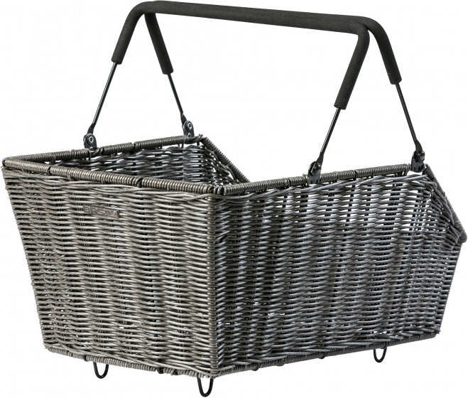fietsmand achter Cento-Rattan 22 liter bruin - 11235