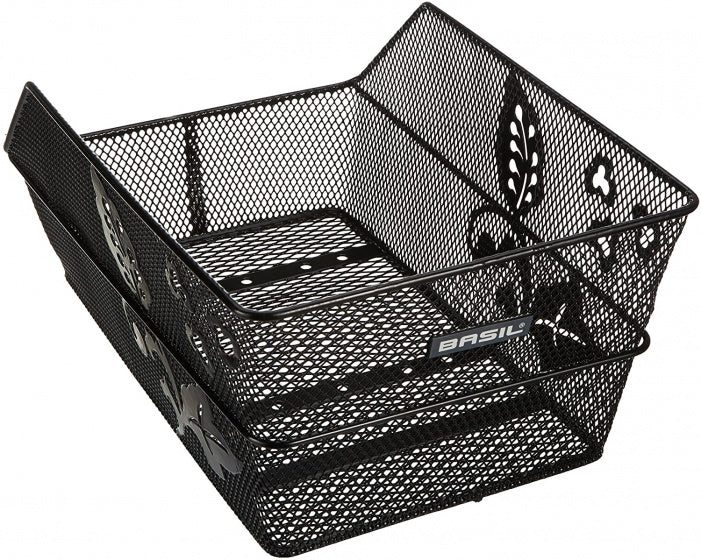fietsmand Cento Flower 16 liter achter zwart - 11175