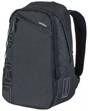 fietsrugtas Flex 17 liter polyester zwart